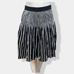 Maeve Anthropologie Remy Striped Pleated Mini Skirt 8 Dark Academia Prep
